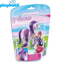 Cargar imagen en el visor de la galería, Playmobil Princesa viola con caballo Princess 6167
