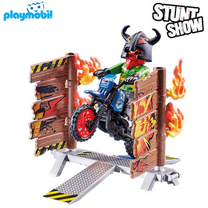 Playmobil moto con muro de fuego (70553) Stunt Show