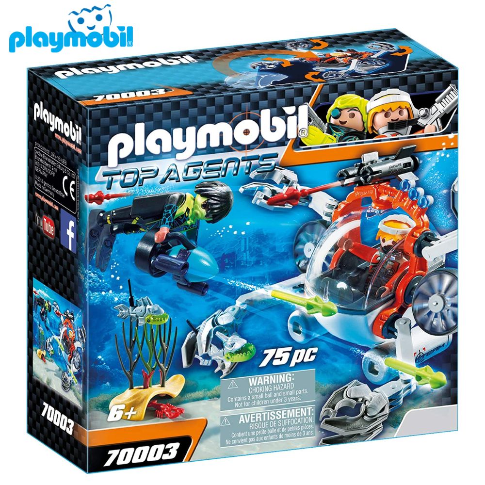 Playmobil Top Agents 70003 Spy Team Sub Bot