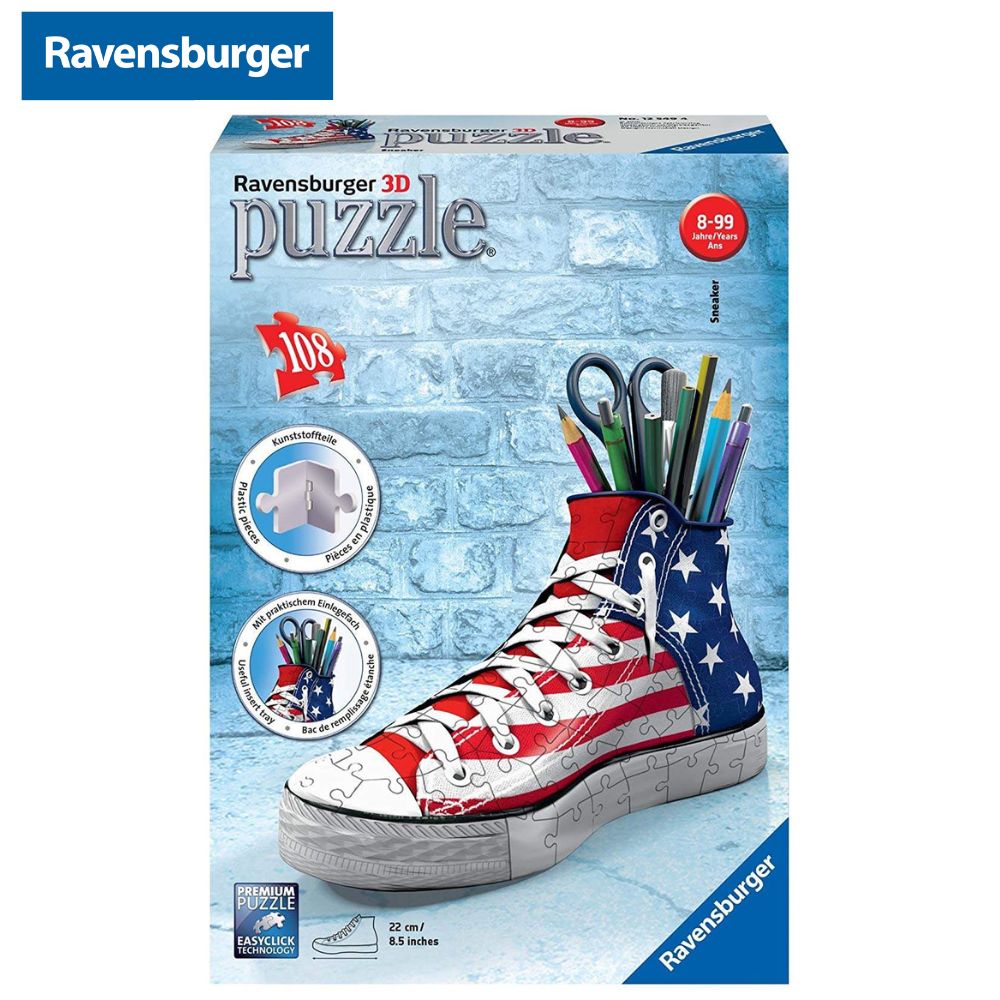 Puzzle 3d zapatilla porta lápices Ravensburger