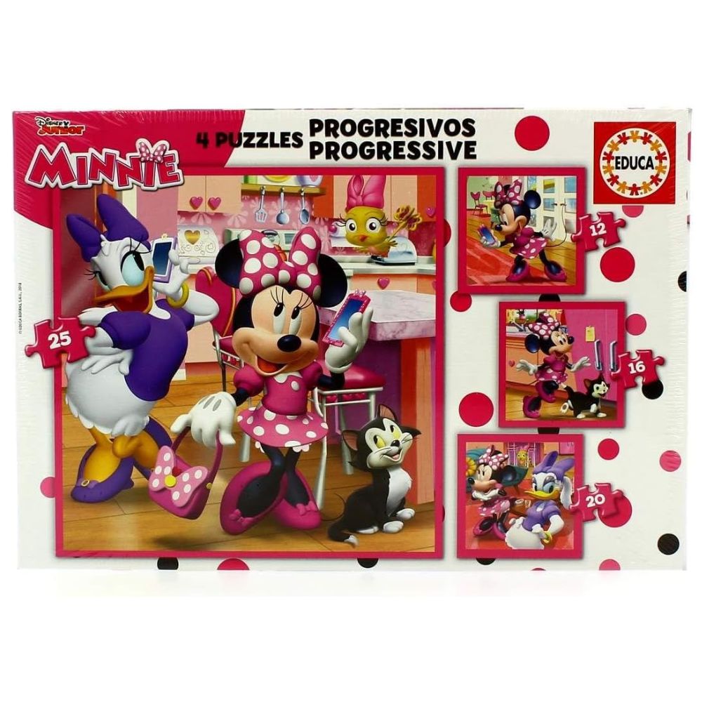 Puzzle Minnie progresivos Educa