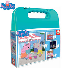 Cargar imagen en el visor de la galería, Puzzle Peppa Pig maletín
