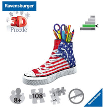 Cargar imagen en el visor de la galería, Ravensburger puzzle 3d American Flag zapatilla porta lápices
