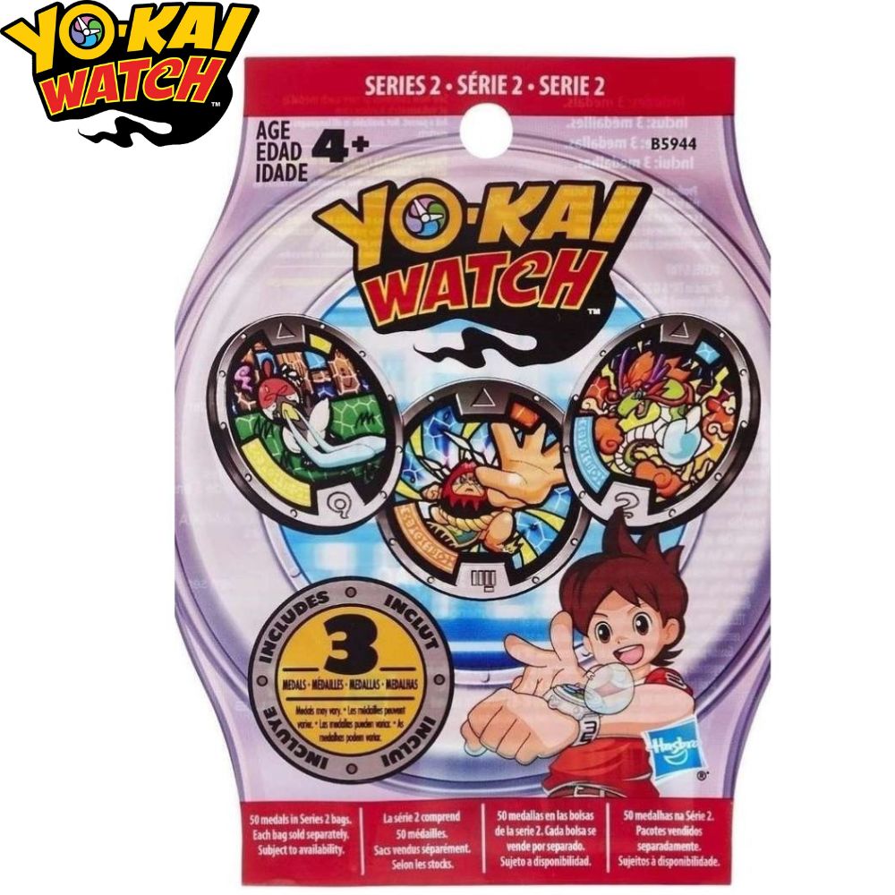 Serie 2 Yo-Kai Watch 3 medallas