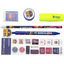 Cargar imagen en el visor de la galería, Set de papeleria con estuche y pegatinas FC Barcelona
