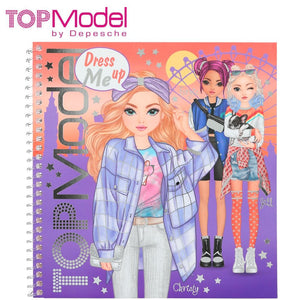 Top Model cuaderno con calcamonías Dress Me Up