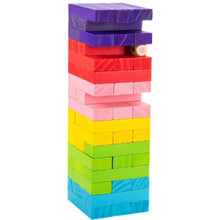 Cargar imagen en el visor de la galería, Juego torre de madera de colores
