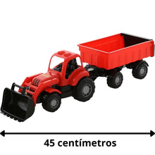 Cargar imagen en el visor de la galería, Tractor con pala y remolque 45 cm
