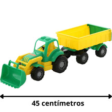 Cargar imagen en el visor de la galería, Tractor con pala y remolque 45 cm
