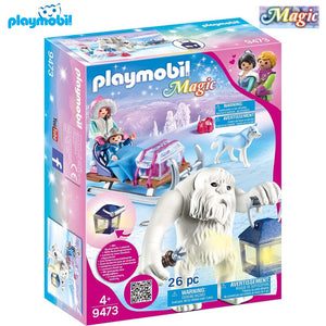 Trol de nieve con trineo Playmobil (9473) Magic
