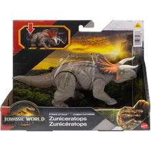 Cargar imagen en el visor de la galería, Zuniceratops Jurassic World dinosaurios Rebirth Strike Attack
