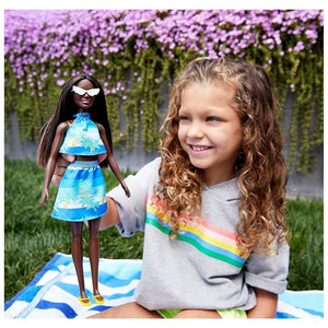 Muñeca Barbie Loves The Ocean estampado azul-(1)