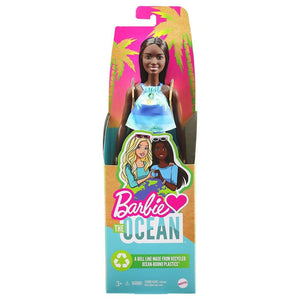 Muñeca Barbie Loves The Ocean estampado azul-