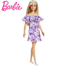 Cargar imagen en el visor de la galería, Barbie Love the Ocean Friends muñeca rubia vestido flores violeta
