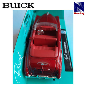 Buick Roadmaster rojo a escala 1/43 miniatura New Ray-(2)
