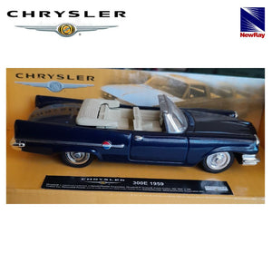 Chrysler 300E (1959) azul New Ray miniatura a escala 1/43-