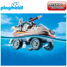 Cargar imagen en el visor de la galería, Coche anfibio de Playmobil City Action (9364) ladrón
