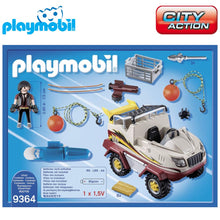 Cargar imagen en el visor de la galería, Coche anfibio de Playmobil City Action (9364) con ladrón-

