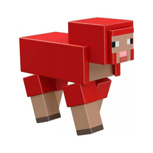 MINECRAFT figura oveja roja con cubos construir (GTT46)