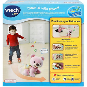 OSITO GATEOS ROSA VTECH BABY