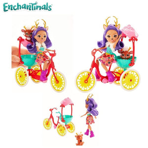 Enchantimals bicicleta de paseo muñeca Danessa Deer y ciervo Sprint (GJX30)-(1)