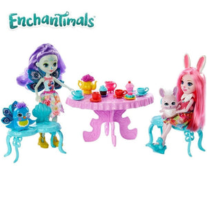 Enchantimals fiesta de té con las muñecas Patter Peacock y Bree Bunny