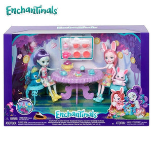 Enchantimals fiesta de té con las muñecas Patter Peacock y Bree Bunny-