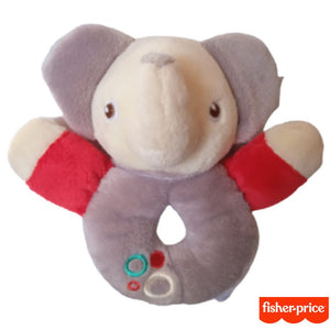 Sonajero elefante de peluche para bebe recien nacido 12 cm