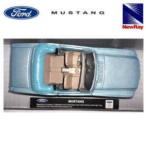 Ford Mustang azul coche a escala 1/43 New Ray-(1)
