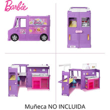 Cargar imagen en el visor de la galería, Furgoneta Barbie camioneta de comida-(1)
