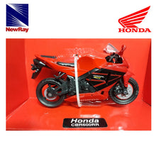 Cargar imagen en el visor de la galería, Honda CBR 600 RR roja moto a escala 1/18 New Ray
