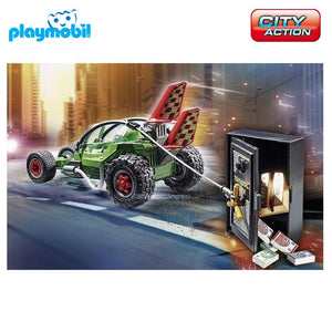 Playmobil Kart policía persecución ladrón caja fuerte City Action (70577)-(1)