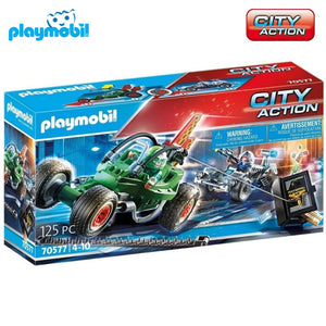 Playmobil Kart policía persecución ladrón caja fuerte City Action (70577)