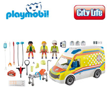 Cargar imagen en el visor de la galería, Ambulancia con luces y sonido de Playmobil (71202)
