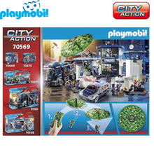 Cargar imagen en el visor de la galería, Playmobil helicóptero de policía persecución en paracaidas (70569) City Action-(2)
