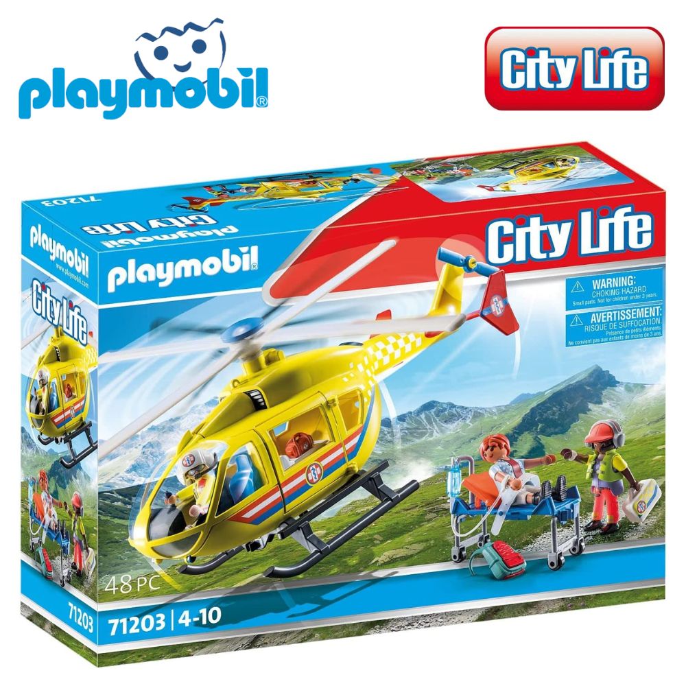 Playmobil helicóptero rescate (71203) City Life