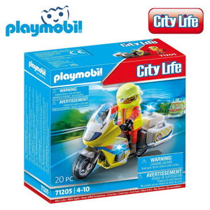 Playmobil moto amarilla emergencias (71205) City Life