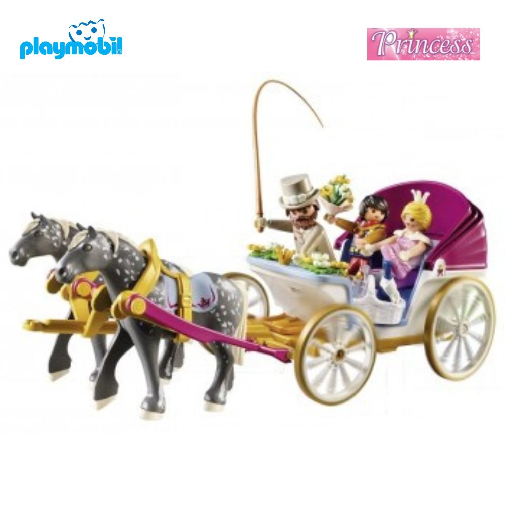 Carruaje romántico tirado por caballos PLAYMOBIL – MANCHATOYS