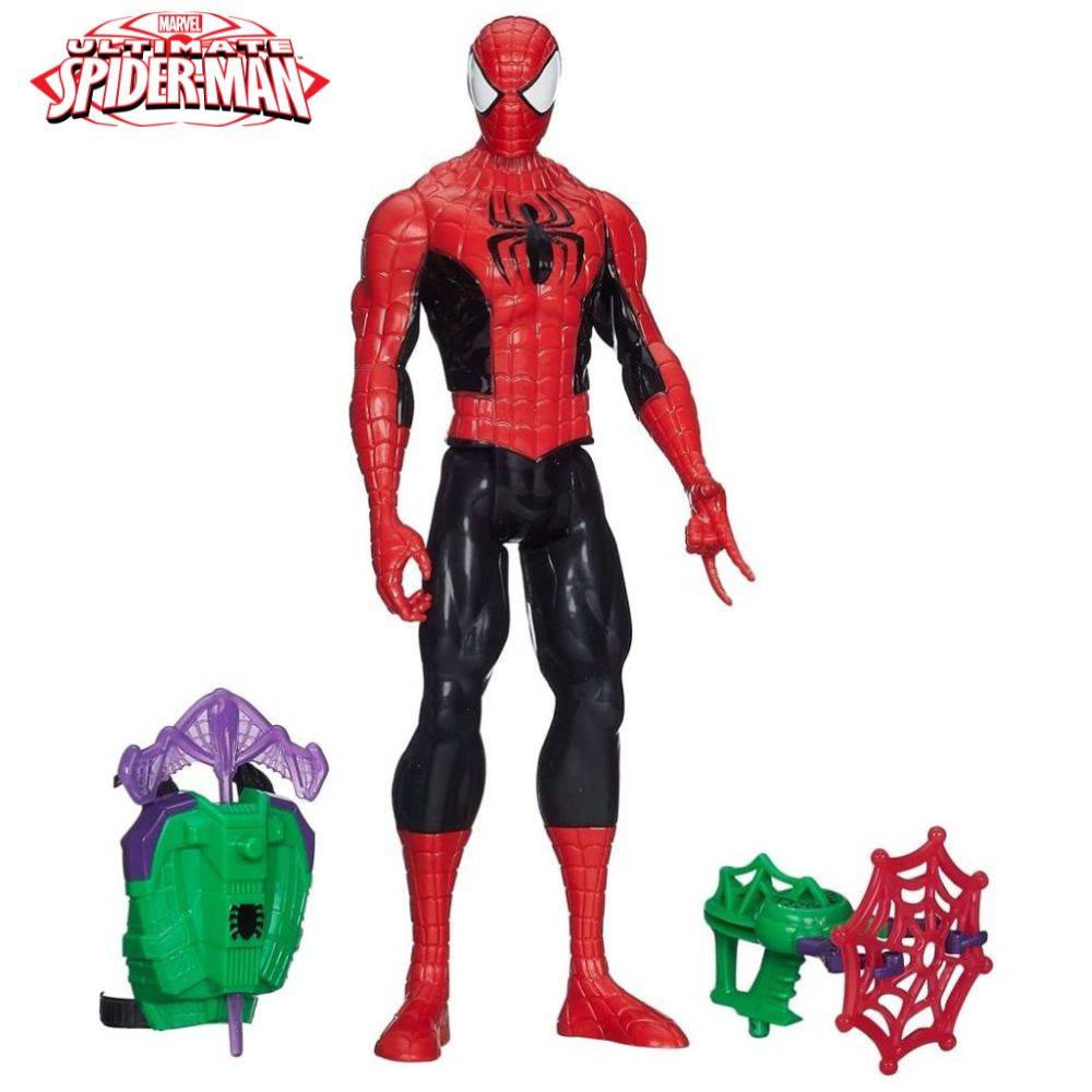 Spiderman Ultimate Marvel figura con equipo de ataque