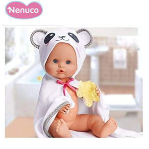 Albornoz Nenuco blanco para muñecos 35 cm talla S-