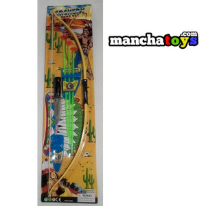 BLISTER ARCO INDIO CON ACCESORIOS 75 CM.