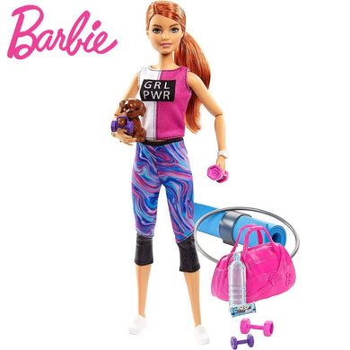 Barbie muñeca gimnasta articulada bienestar gimnasio (GJG57)