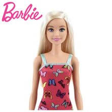 Cargar imagen en el visor de la galería, Barbie rubia vestido mariposas rosa zapatos azules muñeca Chic-
