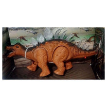 Cargar imagen en el visor de la galería, Dinosaurio de juguete que camina y ruge marrón
