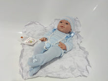 Cargar imagen en el visor de la galería, muñeco bebé recién nacido realista 37cm con cojin
