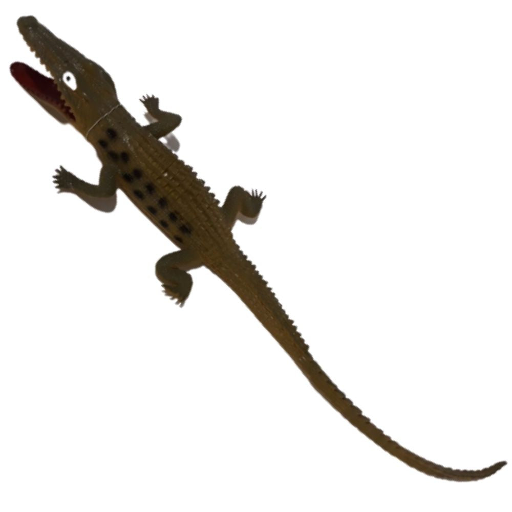 Figura reptil cocodrilo de juguete verde 50 centímetros