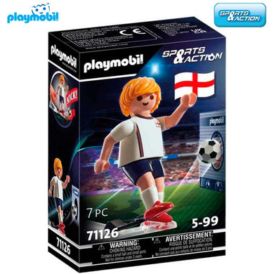 Jugador de fútbol Inglaterra Playmobil (71126) Sports Action