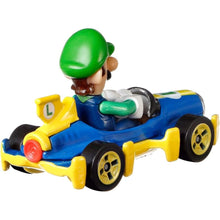 Cargar imagen en el visor de la galería, Luigi Mariokart Hot Wheels Súper Mario 1/64 (GBG27)
