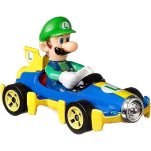 Luigi Mariokart Hot Wheels Súper Mario 1/64 (GBG27)