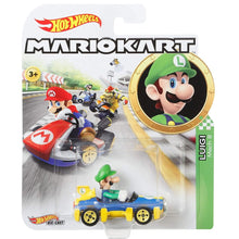 Cargar imagen en el visor de la galería, Luigi Mariokart Hot Wheels Súper Mario 1/64 (GBG27)
